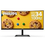 PHILIPS 346E2CUAE 34' Curved Frameless, UltraWide QHD 3440x1440,100Hz, 121%...