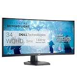 Dell S3422DWG Curved Gaming Monitor - 34 Inch 1800R Curved Screen with...