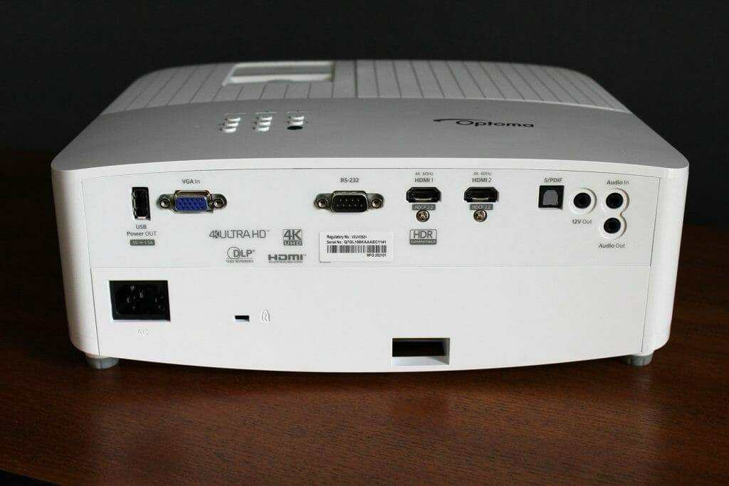 Optoma UHD38 Review ports