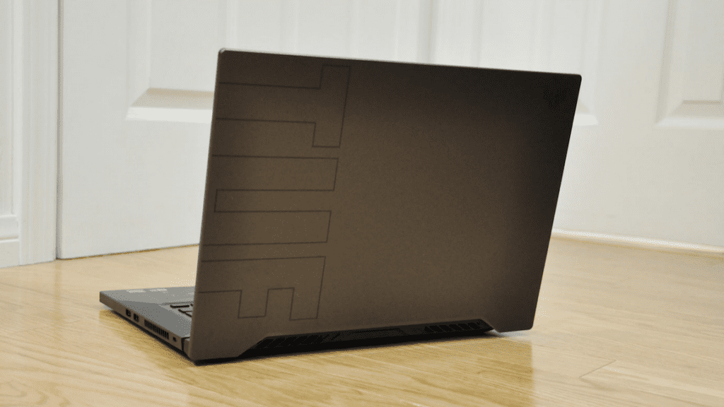 Asus TUF F15 FX506HC Review lid