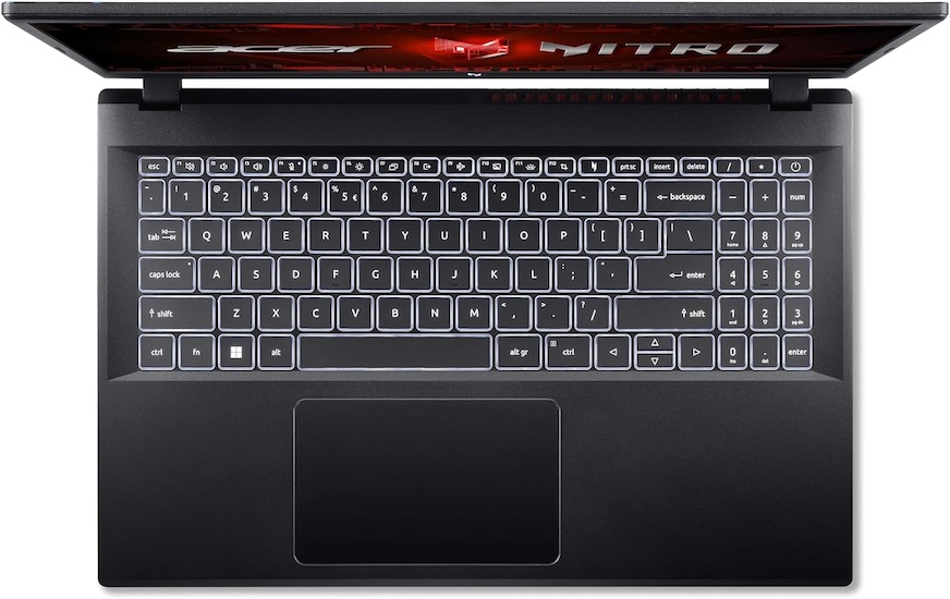 Acer Nitro V ANV15-51-51H9 Review keyboard