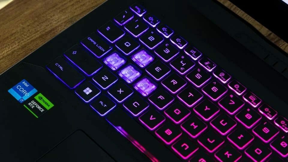 MSI Katana 15 B13VGK-2000US Review keyboard